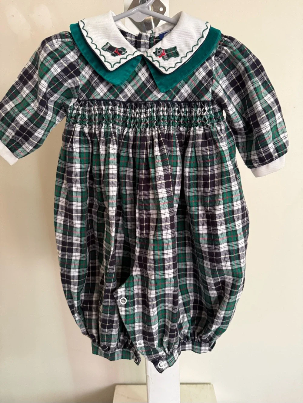 Vintage Carriage Boutiques Smocked Bubble Romper